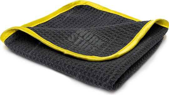 Work Stuff Zephyr Waffle Πανί Μικροϊνών Καθαρισμού για Τζάμια Αυτοκινήτου 400gsm Μαύρο 35x35cm - Image 2