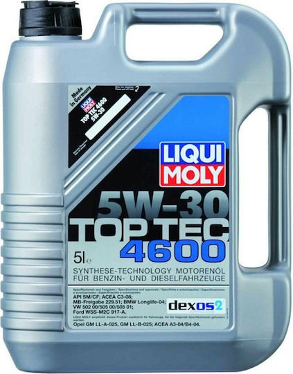 Liqui Moly Top Tec 4600 Ημισυνθετικό Λάδι Αυτοκινήτου 5W-30 5lt - Image 2