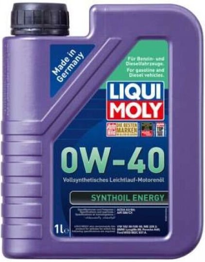 Liqui Moly Synthoil Energy Συνθετικό Λάδι Αυτοκινήτου 0W-40 4lt (2451) - Image 2