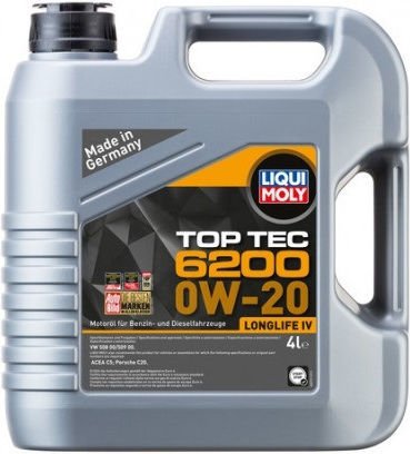 Liqui Moly Top Tec 6200 Longlife IV Συνθετικό Λάδι Αυτοκινήτου 0W-20 4lt (20788) - Image 2