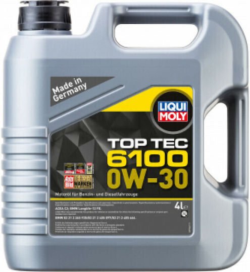 Liqui Moly Top Tec 6100 Λάδι Αυτοκινήτου 0W-30 4lt (20778) - Image 2