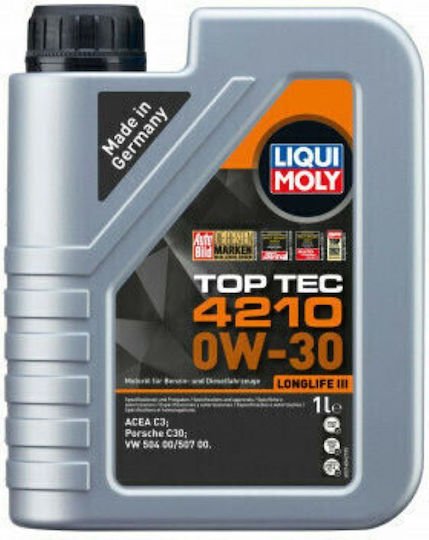 Liqui Moly Top Tec Λάδι Αυτοκινήτου 0W-30 5lt (21605) - Image 2