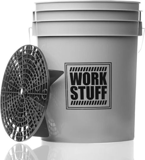 Work Stuff Κουβάς Μεταλλικός Χωρητικότητας 20lt Γκρι