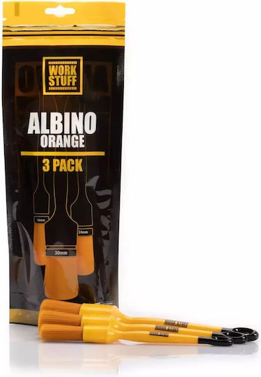 Work Stuff Πινέλα Καθαρισμού για Εσωτερικά Πλαστικά - Ταμπλό Αυτοκινήτου 3τμχ