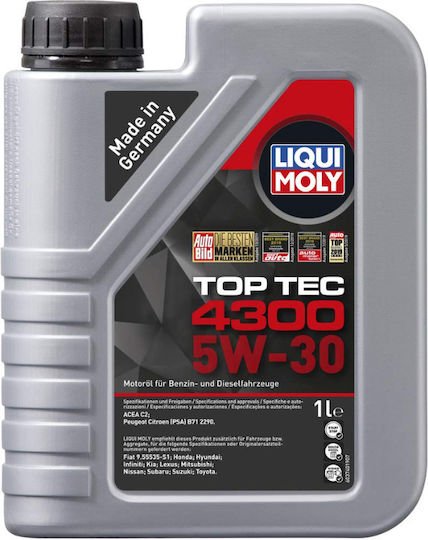 Liqui Moly Top Tec 4300 Συνθετικό Λάδι Αυτοκινήτου 5W-30 1lt (2323) - Image 2
