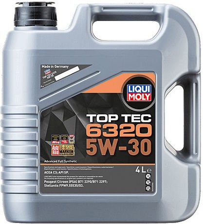 Liqui Moly Top Tec 6320 Συνθετικό Λάδι Αυτοκινήτου 5W-30 4lt (23166)